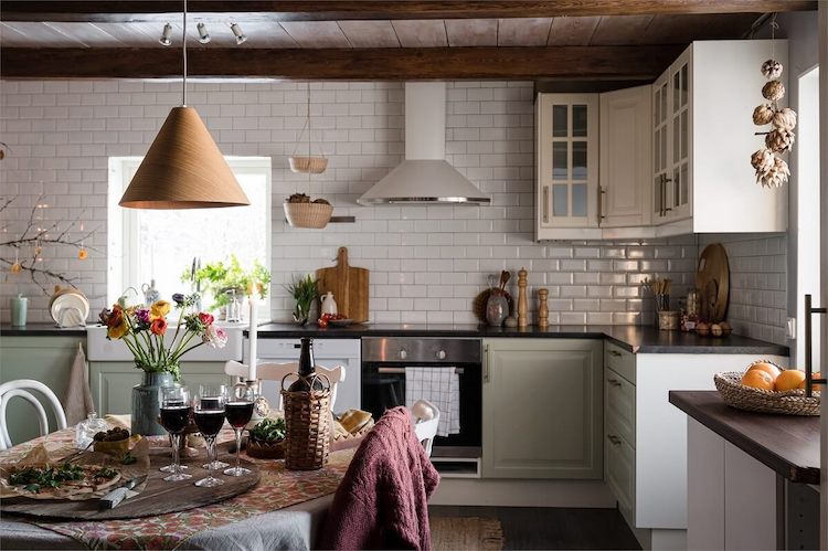 A Charming Swedish Cottage with Beams and Cosy Fireplaces