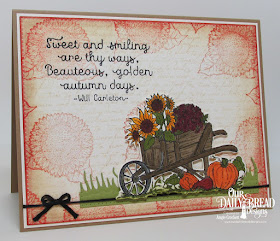 ODBD Seasons Change, ODBD Randi's Song, ODBD Sunflower Mini, ODBD Custom Wheelbarrow Die, ODBD Custom Grass Hill Die, ODBD Custom Pierced Rectangles Dies, Card Designer Angie Crockett