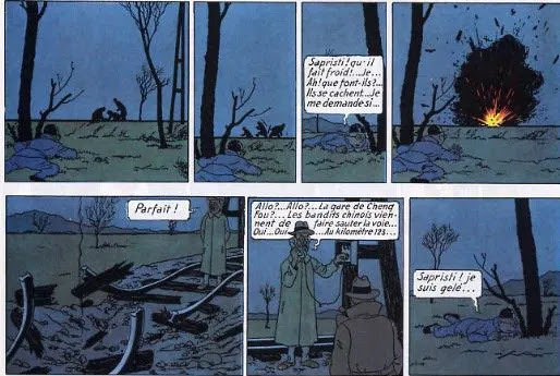 page du Lotus Bleu d'Hergé