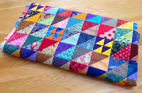 Half Square Triangle Scrap Quilt