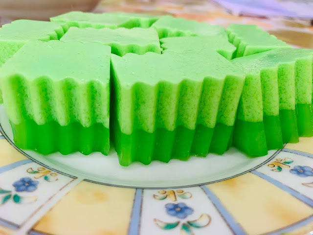 Cara Mudah Buat Agar-Agar Santan Pandan Tanpa Telur Cantik 