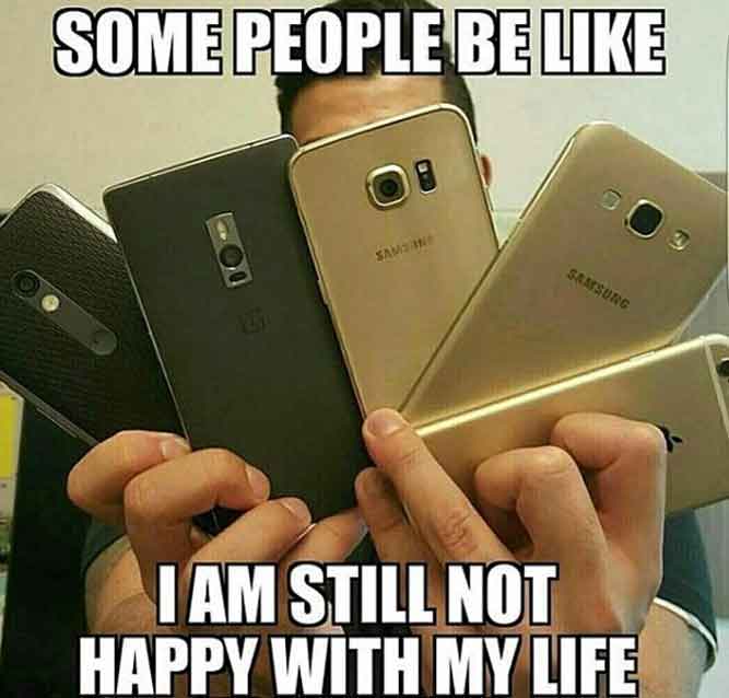 I am still not happy with my life! - Funny Tech and IT Memes pictures, photos, images, pics, captions, jokes, quotes, wishes, quotes, SMS, status, messages, wallpapers