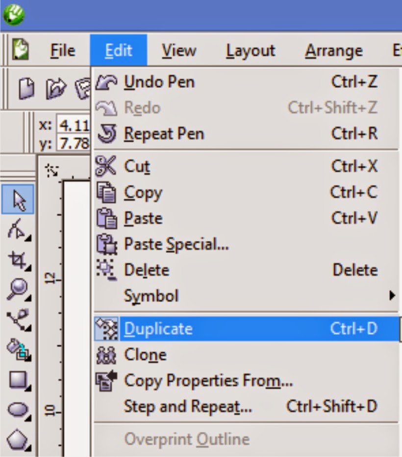 Three Ways to Duplicate an Object in Coreldraw