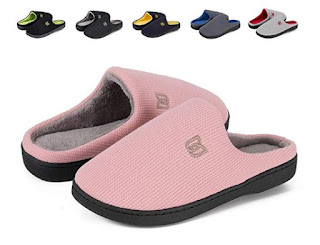 IceUnicorn Men's & Women's Comfort House Slippers Memory Foam Cotton Slippers House Shoes Slip On Indoor Outdoor
