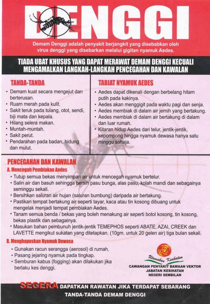 Tanda-tanda Demam Denggi ~ Dengue Patrol Semerbak