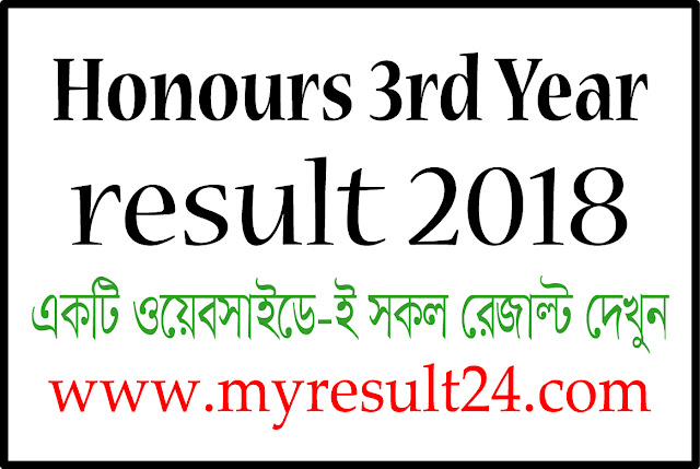 Honours 3rd year result 2018