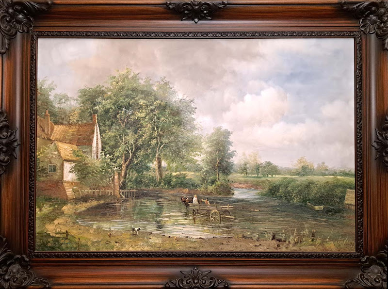 nástenná mašba John Constable, vôz na seno