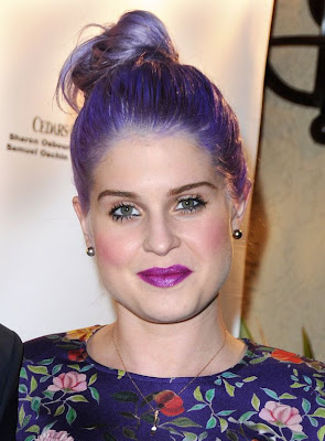 All-purple look like Kelly Osbourne