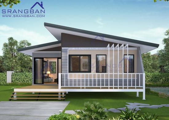 30 desain  inspiratif model atap  rumah  minimalis miring  ke  