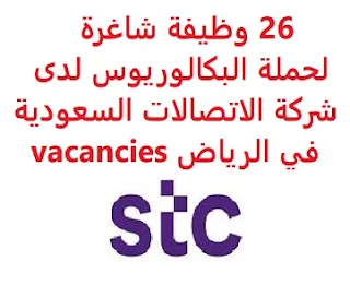 وظائف السعودية 26 وظيفة شاغرة لحملة البكالوريوس لدى شركة الاتصالات السعودية في الرياض vacancies 26 وظيفة شاغرة لحملة البكالوريوس لدى شركة الاتصالات السعودية في الرياض vacancies  تعلن شركة الاتصالات السعودية, عن توفر 26 وظيفة شاغرة لحملة البكالوريوس, للعمل لديها في الرياض وذلك للوظائف التالية: 1- محلل التحقيقات: المؤهل العلمي: بكالوريوس في القانون الخبرة: غير مشترطة أو خبرة لا تتجاوز سنتين في الأدوار القانونية للشركات أو مع مكتب محاماة، مع العمل في صياغة ومراجعة العقود والاتفاقيات وإجراء البحوث والدراسات القانونية. 2- محلل حوكمة (3) وظائف: المؤهل العلمي: بكالوريوس في إدارة الأعمال، القانون الخبرة: غير مشترطة أو خبرة لا تتجاوز سنتين في الأدوار القانونية للشركات أو مع مكتب محاماة، مع العمل في صياغة ومراجعة العقود والاتفاقيات وإجراء البحوث والدراسات القانونية. 3- محلل تنقيب البيانات (وظيفتان): المؤهل العلمي: بكالوريوس في إدارة الأعمال الخبرة: غير مشترطة 4- مطور تطبيقات تقنية المعلومات والاتصالات: المؤهل العلمي: بكالوريوس في تقنية المعلومات الخبرة: غير مشترطة أو خبرة لا تتجاوز سنتين في لغات البرمجة والمنصات. 5- مهندس تخطيط البنية التحتية: المؤهل العلمي: بكالوريوس في تخصص هندسة الاتصالات، هندسة الإلكترونيات أو ما يعادله الخبرة: غير مشترطة أو خبرة لا تتجاوز سنتين في قطاع التقنية أو الاتصالات. 6- مهندس تصميم البنية التحتية (3) وظائف: المؤهل العلمي: بكالوريوس في هندسة الاتصالات، هندسة الإلكترونيات، علوم الحاسب أو ما يعادله الخبرة: غير مشترطة أو خبرة لا تتجاوز سنتين في قطاع التقنية أو الاتصالات. 7- محلل عمليات المبييعات: المؤهل العلمي: بكالوريوس في إدارة الأعمال، المبيعات الخبرة: غير مشترطة أو خبرة لا تتجاوز سنتين في تحليل البيانات وإعداد التقارير في قطاع التقنية أو الاتصالات. 8- محلل تسويق (6) وظائف: المؤهل العلمي: بكالوريوس في إدارة الأعمال، التسويق، العلاقات العامة الخبرة: غير مشترطة أو خبرة لا تتجاوز سنتين في أبحاث السوق أو التسويق الرقمي أو الإعلان أو العلاقات العامة أو مجالات التسويق الأخرى. 9- محلل حسابات: المؤهل العلمي: بكالوريوس في التسويق، المبيعات الخبرة: غير مشترطة 10- محلل اتصالات تسويقية (وظيفتان): المؤهل العلمي: بكالوريوس في إدارة الأعمال، التسويق، العلاقات العامة، التسويق الرقمي الخبرة: غير مشترطة 11- محلل مبيعات تطوير الأعمال: المؤهل العلمي: بكالوريوس في إدارة الأعمال، التسويق الخبرة: غير مشترطة 12- محلل إعلامي (3) وظائف: المؤهل العلمي: بكالوريوس في إدارة الأعمال، التسويق، العلاقات العامة الخبرة: غير مشترطة 13- محلل عمليات المبيعات: المؤهل العلمي: بكالوريوس في إدارة الأعمال، المبيعات الخبرة: غير مشترطة للتقدم إلى الوظيفة اضغط على الرابط هنا   أنشئ سيرتك الذاتية     أعلن عن وظيفة جديدة من هنا لمشاهدة المزيد من الوظائف قم بالعودة إلى الصفحة الرئيسية قم أيضاً بالاطّلاع على المزيد من الوظائف مهندسين وتقنيين محاسبة وإدارة أعمال وتسويق التعليم والبرامج التعليمية كافة التخصصات الطبية محامون وقضاة ومستشارون قانونيون مبرمجو كمبيوتر وجرافيك ورسامون موظفين وإداريين فنيي حرف وعمال 