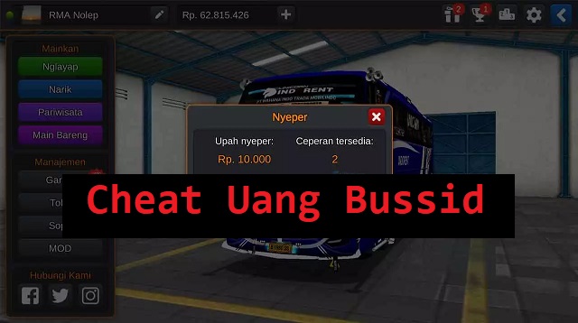 Cheat Uang Bussid