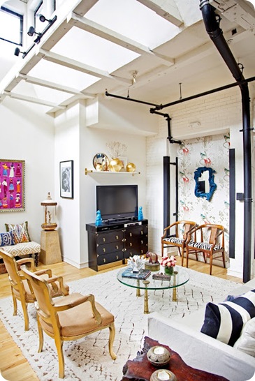 design manifest living room  TV wallpaper shot