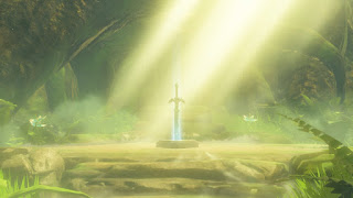 screenshot of the Master Sword in Breath of the Wild