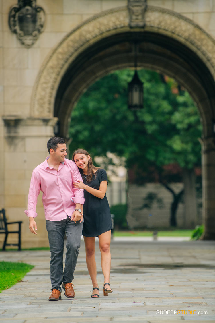 Surprise Wedding Proposal Photography University of Michigan Law Quad by SudeepStudio.com Ann Arbor Wedding Photographer