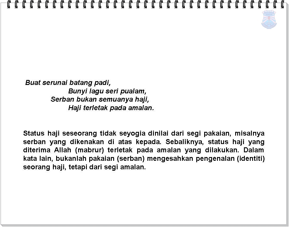Bahasa Melayu Tingkatan 2: PANTUN EMPAT KERAT (AGAMA)