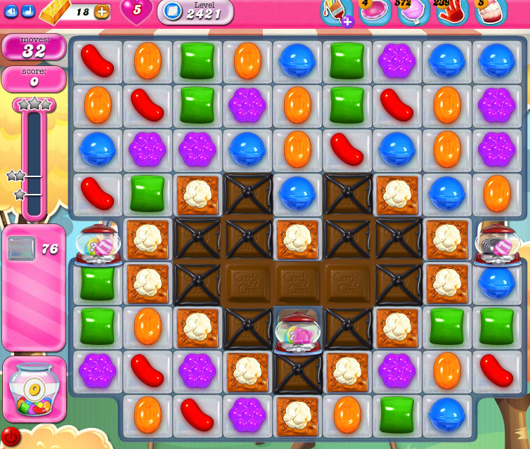 Candy Crush Saga level 2421