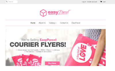 Cara Beli Flyers Comel Easy Parcel