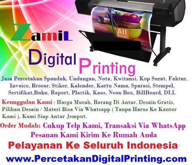 Layanan No 1 Digital Printing Cibubur Cobain Ke Zamil Print