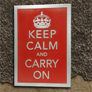 Keep Calm and Carry On Plaque