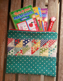 April Showers Mochi Dot Patchwork Case by Fabric Mutt