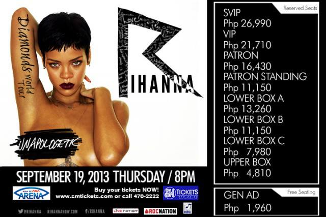 Rihanna in Manila 2013: Diamonds World Tour