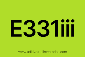 Aditivo Alimentario - E331iii - Citrato Trisódico
