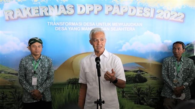 Ganjar Pranowo antuk dukungan saka DPP PAPDESI kanggo tetep dadi Pembina Persatuan Perangkat Desa Seluruh Indonesia
