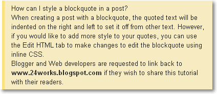 Blockquote style 1