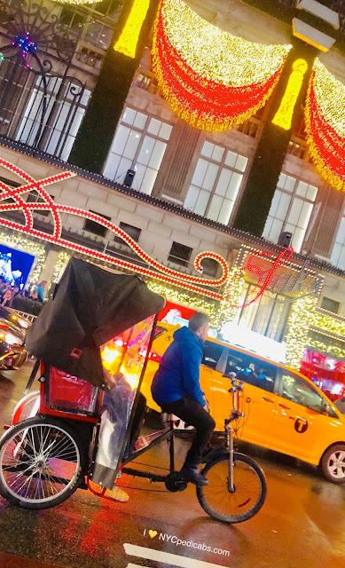 NYC Christmas Lights Pedicab Rickshaw Tours