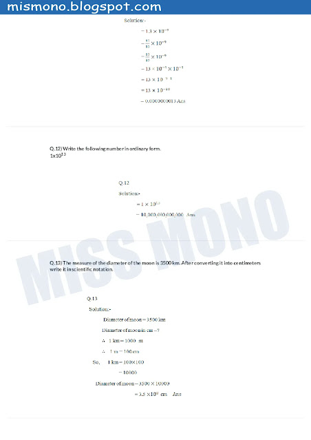 BISE Sindh Class 10 Notes of Maths Chapter- 3