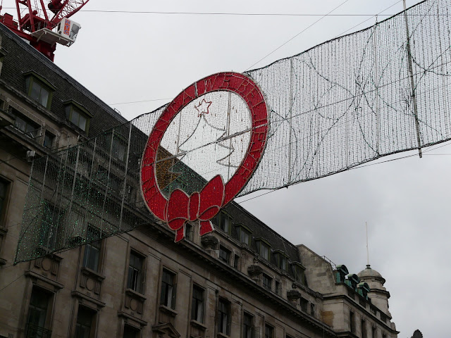 Londres Regent Street à Noël