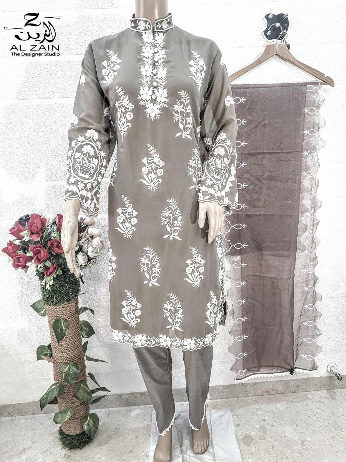 Buy Georgette Embroidery Al 272712 Al Zain Readymade Pant St