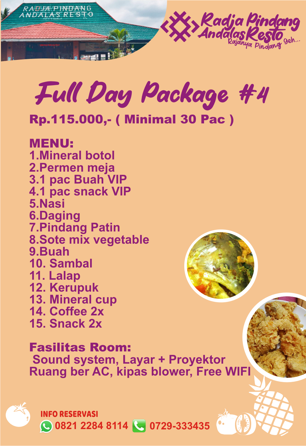 FULL DAY PACKAGE #4