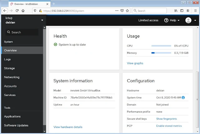 Cara Install Cockpit Web Console di Debian 10 Buster