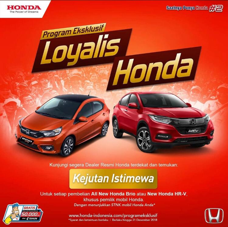 DP 0 MAF mulai aplikasi in Februari s d April 2019  Honda 