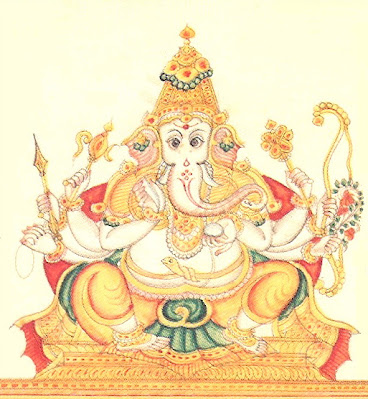Durga Ganapati Form of Ganesha