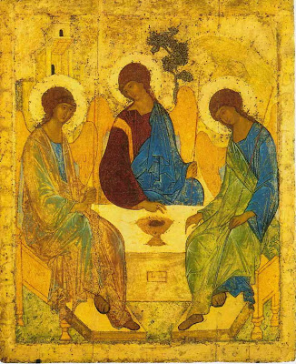 Rublyov's Icon _The Hospitality of Abraham_ that is often associated with the Trinity