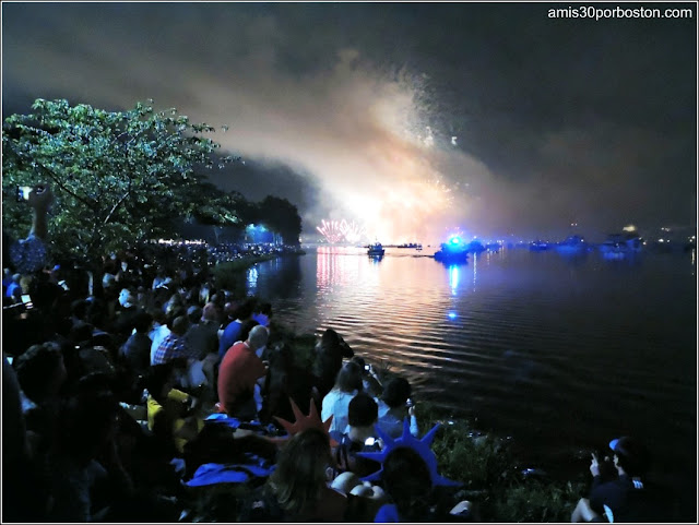 Día de la Independencia 2015 en Boston: Fuegos Artificiales 