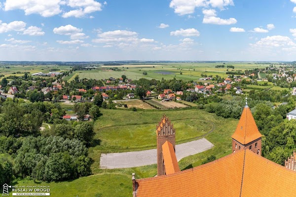 Panorama Powiśla z wieży zamku w Kwidzynie