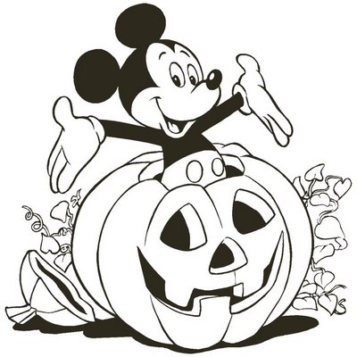 Desenho Mickey on Jogos  E Mais     Desenho Para Colorir   Mickey No Halloween