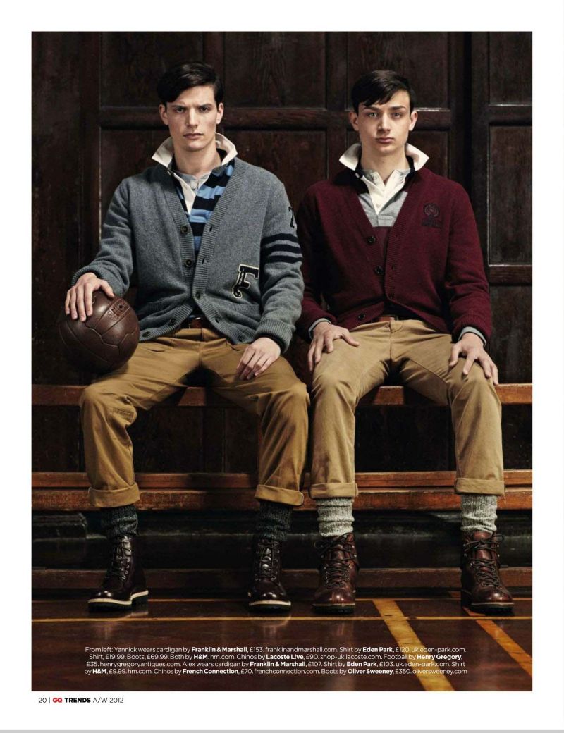 Yannick Boetzkes & Alex Whipman — GQ UK October 2012 