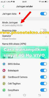 artikel sebelumnya admin membahas perihal cara menampilkan tombol easy touch VIVO Y Cara mengaktifkan Sinyal 4G di VIVO Y71