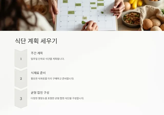 식단 계획 세우기