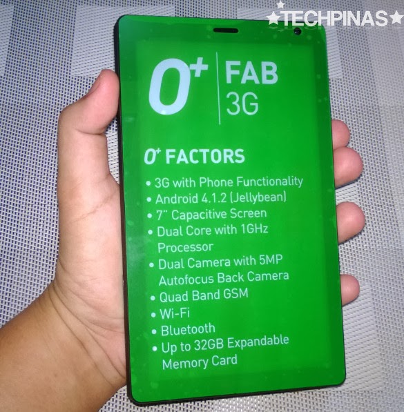 O+ Fab 3G, O+ Android Phablet