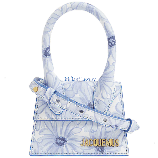 ♦Jacquemus light blue daisy print Le Grand Chiquito bag #bags #brilliantluxury