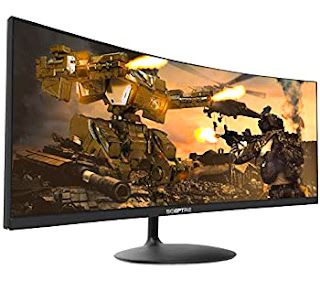 Sceptre 35 Inch Curved UltraWide 21: 9 LED Creative Monitor QHD 3440x1440 Frameless AMD Freesync HDMI DisplayPort Up to 100Hz, Machine Black 2020 (C355W-3440UN)