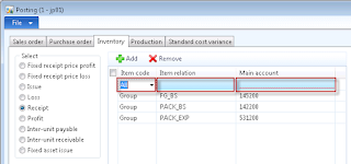 Account number for transaction type does not exist 