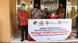 KSP Sahabat Mitra Sejati dan Bank Sampoerna Salurkan 10.000 Paket Sembako Kepada Masyarakat Terdampak COVID-19