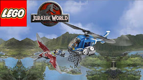 Teenage Science Fiction Coloring Jurassic World LEGO dinosaurs Pteranodon Capture 75915 Building Set