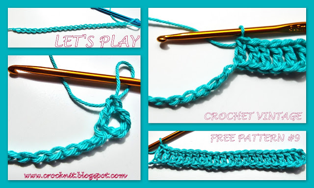 free crochet patterns, crochet vintage, sideways stitch, how to crochet,